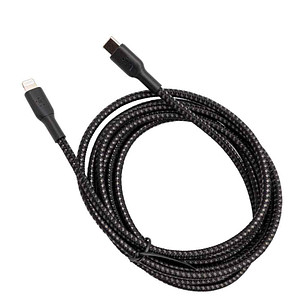 0745883788804 - BOOST CHARGE - Lightning-Kabel - 24 pin USB-C männlich zu Lightning männlich - 2 m - Schwarz - USB-Stromversorgung (18 W)