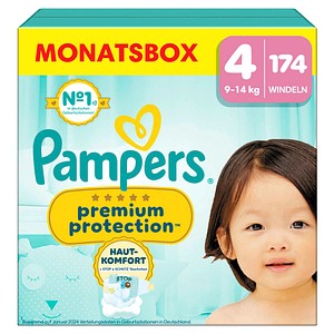8006540705612 - Pampers® Windeln Monatsbox premium protection™ Größe Gr4 (9-14 kg) für Babys und Kleinkinder (4-18 Monate) 174 St 8006540705612 - Pampers® Windeln Monatsbox premium protection™ Größe Gr4 (9-14 kg) für Babys und Kleinkinder (4-18 Monate) 174 St