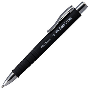 6933256628190 - FABER-CASTELL Kugelschreiber POLY BALL Colours XB schwarz Schreibfarbe blau 1 St