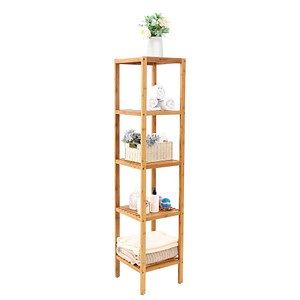 6955880340330 - Songmics - Badezimmerregal Badregal Standregal 5 Ablagen 146 x 33 x 33cm Blumenregal Küchenregal Gartenregale Bücherregal Bambus Regal BCB55Y - Natur 6955880340330 - Songmics - Badezimmerregal Badregal Standregal 5 Ablagen 146 x 33 x 33cm Blumenregal Küchenregal Gartenregale Bücherregal Bambus Regal BCB55Y - Natur