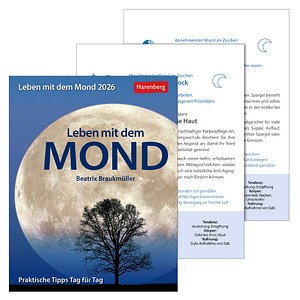 9783840036125 - Braukmüller Beatrix Leben mit dem Mond Tagesabreißkalender 2026 - Praktische Tipps Tag für Tag 9783840036125 - Braukmüller Beatrix Leben mit dem Mond Tagesabreißkalender 2026 - Praktische Tipps Tag für Tag