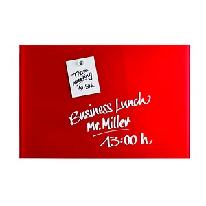 4013695057088 - Magnetoplan Glas-Magnetboard HOLTZ OFFICE SUPPORT (B x H) 400 mm x 600 mm Rot 13402006