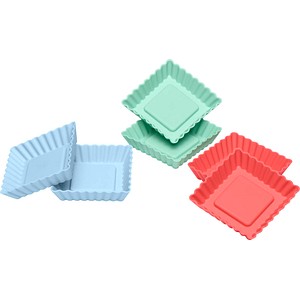 4019889134702 - 6 Tartelettformen eckig Silikon 83015 4019889134702 - 6 Tartelettformen eckig Silikon 83015