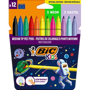 BIC Kids Filzstifte farbsortiert, 12 St.
