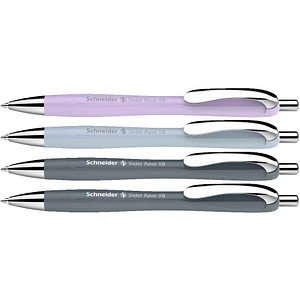 4004675193292 - 3 + 1 GRATIS Kugelschreiber Slider Rave XB farbsortiert Schreibfarbe blau 3 St + GRATIS 1 St