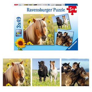 4005556080113 - Ravensburger Kinderpuzzle - 08011 Liebe Pferde - Puzzle für Kinder ab 5 Jahren Puzzle mit 3x49 Teilen 4005556080113 - Ravensburger Kinderpuzzle - 08011 Liebe Pferde - Puzzle für Kinder ab 5 Jahren Puzzle mit 3x49 Teilen
