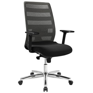 4067976010743 - Bürostuhl AirPoint II grau schwarz   chrom mit Armlehnen bis 110kg 4067976010743 Topstar