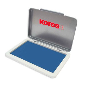 Kores® Stempelkissen METALLICA blau 11,0 x 7,0 cm, 1 St.