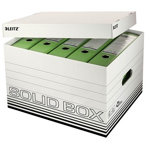 10 LEITZ Archivcontainer Solid weiß 45,0 x 34,6 x 30,5 cm