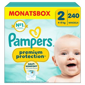 8006540705544 - Pampers® Windeln Monatsbox premium protection™ Größe Gr2 (4-8 kg) für Neugeborene (0-3 Monate) 240 St 8006540705544 - Pampers® Windeln Monatsbox premium protection™ Größe Gr2 (4-8 kg) für Neugeborene (0-3 Monate) 240 St