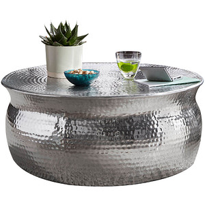 4250950272279 - WOHNLING Couchtisch Aluminium silber 750 x 750 x 310 cm