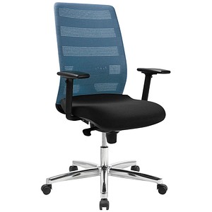 4067976010767 - Bürostuhl AirPoint II petrol schwarz   chrom mit Armlehnen bis 110kg 4067976010767 Topstar