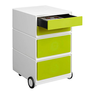 3660141922011 - Rollcontainer EasyBox EBGHPH08 Kunststoff grün weiß 4 normale Schubladen 3660141922011 PAPERFLOW