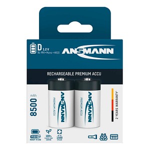 ANS MAXE 2XMONO - maxE, NiMh Akku, D (Mono), 8500 mAh, 2er-Pack