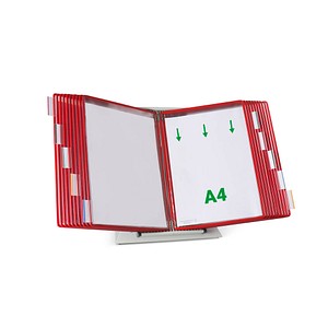 tarifold Sichttafelsystem 434203 DIN A4 rot mit 20 St. Sichttafeln