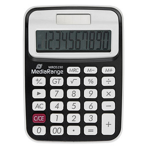 MediaRange MROS190 Taschenrechner schwarz/weiß