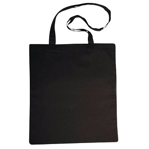 Stofftasche unbedruckt Stoff schwarz 38658576