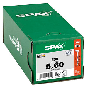 SPAX® Universalschrauben T20 Senkkopf WIROX 5 mm x 60 mm, 500 St.