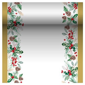 4002911387696 - Tischläufer Mistletoe and Pinecone 37231 mehrfarbig 400 cm x 240 m