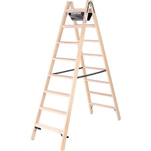 4031405338166 - Munk Günzburger Steigtechnik - munk Holz Stufen-Stehleiter 2x8 Stufen 4031405338166 - Munk Günzburger Steigtechnik - munk Holz Stufen-Stehleiter 2x8 Stufen