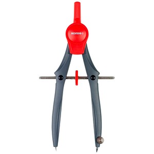 Kores® Zirkel Cirkos grau-rot, 1 St.