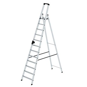 MUNK Vielzweckleiter silber 12 Sprossen, H: 3,45 m