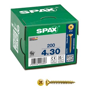 4003530006807 - Universalschrauben Z2 Senkkopf YELLOX 1081020400303 4 mm x 30 mm 4003530006807 200 Stück