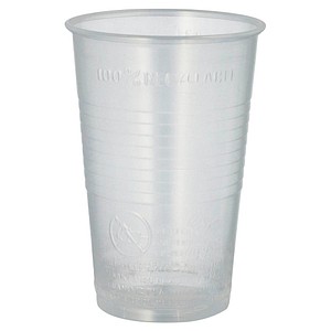 4002911161302 - Trinkbecher PP transparent 1 Packung = 100 Stück 03 Liter Ø 78 cm Höhe 113 cm