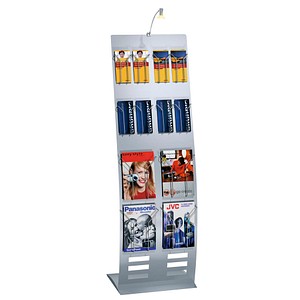 Kerkmann Prospektständer tec-art breit silber DIN A4, 1/3 DIN A4 12 Fächer Kerkmann Prospektständer tec-art breit silber DIN A4, 1/3 DIN A4 12 Fächer