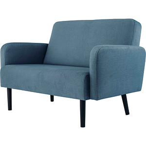 3660141954227 - Zweisitzer Sofa easyChair® by Paperflow LISBOA Stoffbezug elfenbeinfarben Fußgestell schwarz B 1240 x T 815 x H 830 mm 3660141954227 - Zweisitzer Sofa easyChair® by Paperflow LISBOA Stoffbezug elfenbeinfarben Fußgestell schwarz B 1240 x T 815 x H 830 mm
