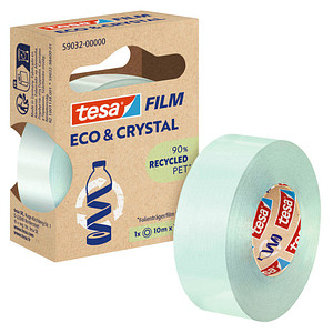 4063565252389 - tesa Klebeband tesafilm Eco & Crystal Transparent 19 mm (B) x 33 m (L) PET (Polyethylenterephthalat)