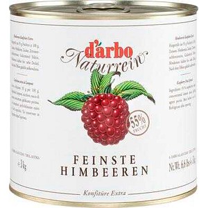 d’arbo Naturrein Extra Himbeer Fruchtaufstrich, 3,0 kg