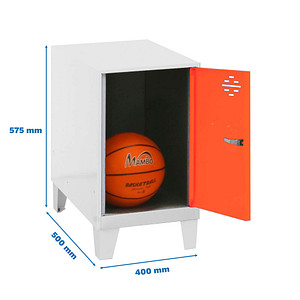 8425437121302 - Spind SIMONLOCKER DISM weiß orange 8425437121302 1 Schließfach 400 x 500 x 575 cm 8425437121302 Simonrack