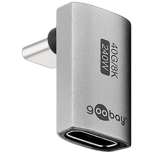 4040849744426 - GOOBAY 74442 - USB 40 Adapter C Stecker auf Buchse L-Form kurz
