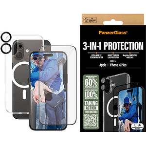 5715685003400 - 3-in-1 Schutz-Set für Apple iPhone 16 Plus 5715685003400 PanzerGlass 5715685003400 - 3-in-1 Schutz-Set für Apple iPhone 16 Plus 5715685003400 PanzerGlass