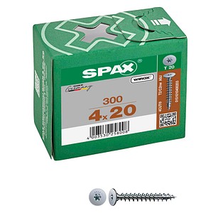 4003530258008 - Rückwandkopf Ohne Linse T-Star Plus T20 Vollgewinde 4Cut Wirox 300St 4x20 - Spax 4003530258008 - Rückwandkopf Ohne Linse T-Star Plus T20 Vollgewinde 4Cut Wirox 300St 4x20 - Spax