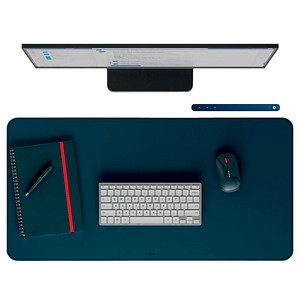 4002432141845 - LEITZ Schreibtischunterlage groß nachtblau Kunststoff 800 x 400 cm 1 St