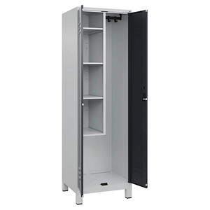 CP Putzmittelschrank Classic Plus 080110-00 S10023 anthrazitgrau, lichtgrau 4 Fachböden 60,0 x 50,0 x 195,0 cm, aufgebaut, 1 St.