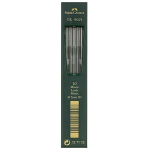 4005401271130 - FABER-CASTELL TK 9071 Fallminen-Bleistiftminen schwarz 3H 20 mm 10 St 4005401271130 - FABER-CASTELL TK 9071 Fallminen-Bleistiftminen schwarz 3H 20 mm 10 St