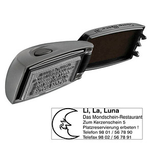 COLOP Textstempel, individualisierbar EOS Stamp Mouse 30 selbstfärbend schwarz mit Logo