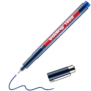 edding 1800 Fineliner blau 0,35 mm, 1 St.