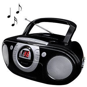 4005425005872 - Radio UKW Kassettenabspieler Sound SCD5100SW sw CD Boombox Radio UKW Kassettenabspieler 4005425005872