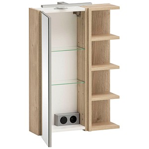 4027181124680 - Spiegelschrank Mads 159670 weiß weiß-eiche 503 x 160 x 744 cm 4027181124680 - Spiegelschrank Mads 159670 weiß weiß-eiche 503 x 160 x 744 cm