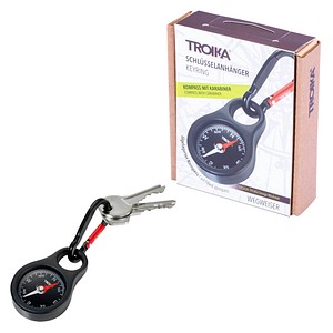 TROIKA® Schlüsselanhänger WEGWEISER schwarz