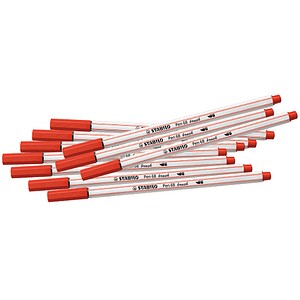 4006381545594 - STABILO Pen 68 brush Brush-Pens rot 10 St