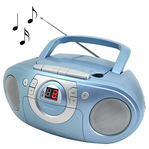 4005425005919 - SCD5100BL Radio-Kassettenspieler mit CD-Spieler - hellblau