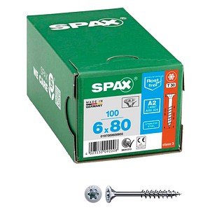 4003530092008 - Universalschrauben T30 Senkkopf Edelstahl A2 0197000600803 6 mm x 80 mm 100 St 4003530092008 - Universalschrauben T30 Senkkopf Edelstahl A2 0197000600803 6 mm x 80 mm 100 St