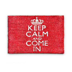 4052025032470 - Schmutzfangmatte 10016779_0 KEEP CALM AND COME IN 40x60cm rechteckig für Innenbereich 4052025032470 Relaxdays