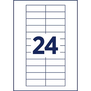 4260320190553 - AVZ DPC6422A-10 - Einsteckschild bedruckbar 64x22 mm 240 Stück