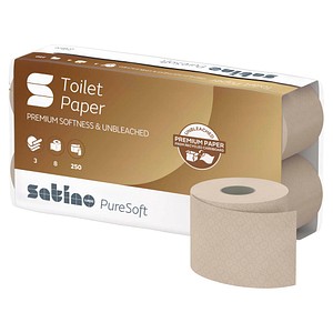 4000735353903 - Satino by wepa Toilettenpapier PureSoft 3-lagig Recyclingpapier 64 Rollen